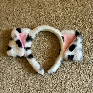 Spirit Furry Dog Ear Headband - Pink and Black